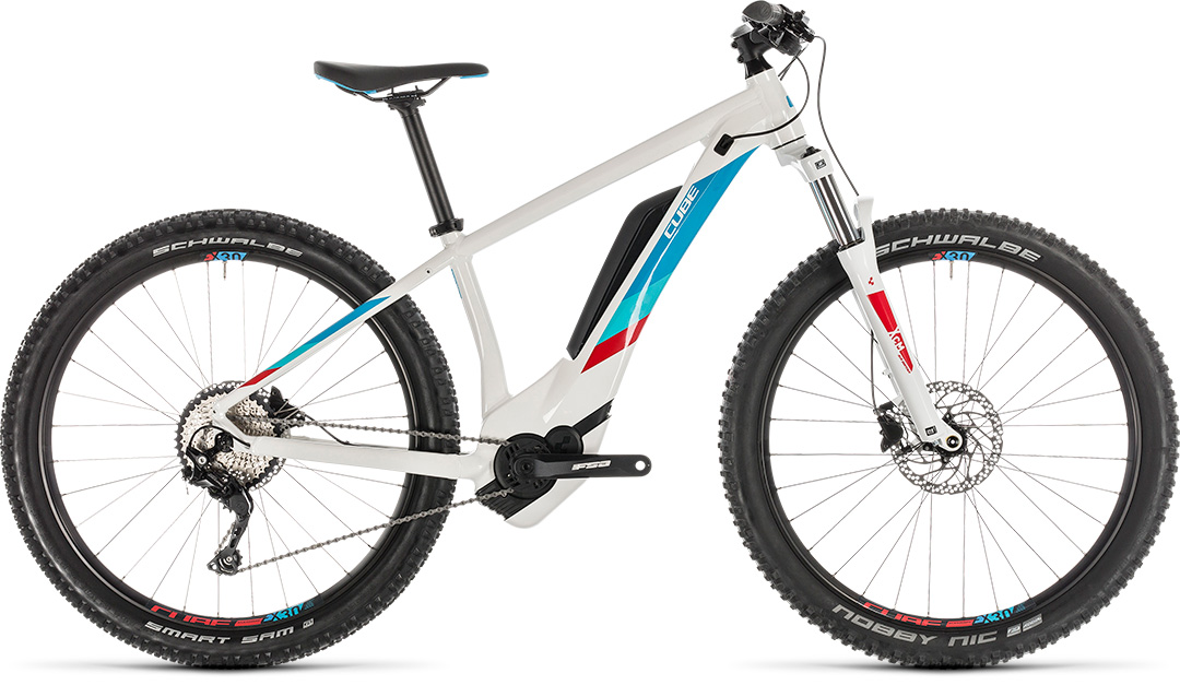 cube access hybrid ws pro white n blue 2019